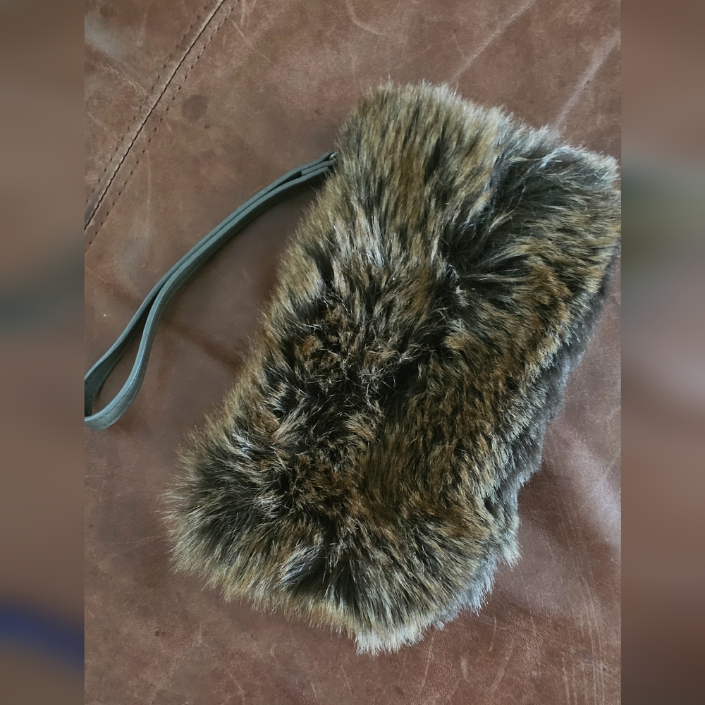 Restoration Hardware Fur Clutch